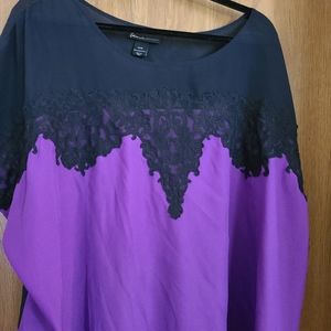 Jazz lace overlay top
